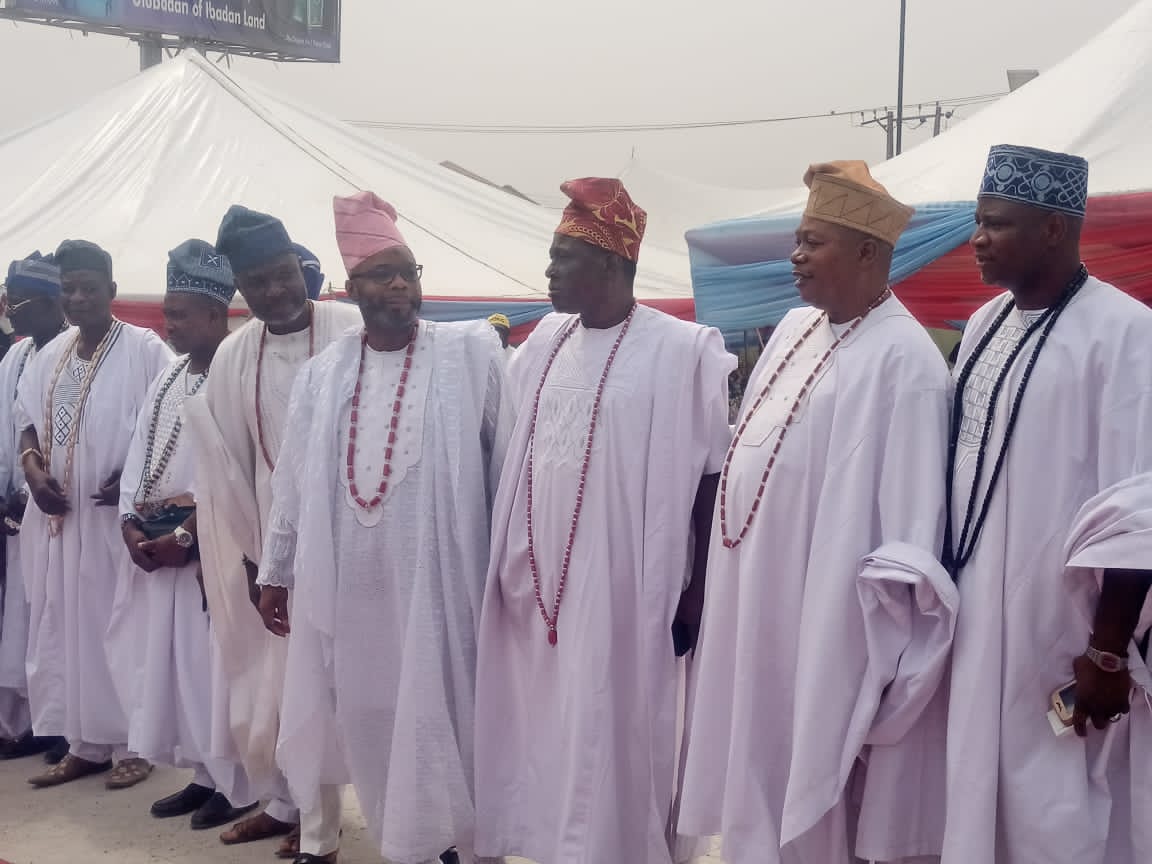 Mogaji in traditional attire